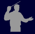 Gray Conductor Silhouette